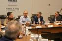 Reunião no Gabinete de Gestão e Informação (GGI) sobre o programa Descomplica Paraná.